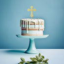 Cake Topper - Cross - Gold Plated
