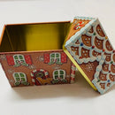 Cookie / Biscuit Storage Tin - Gingerbread House (Small)