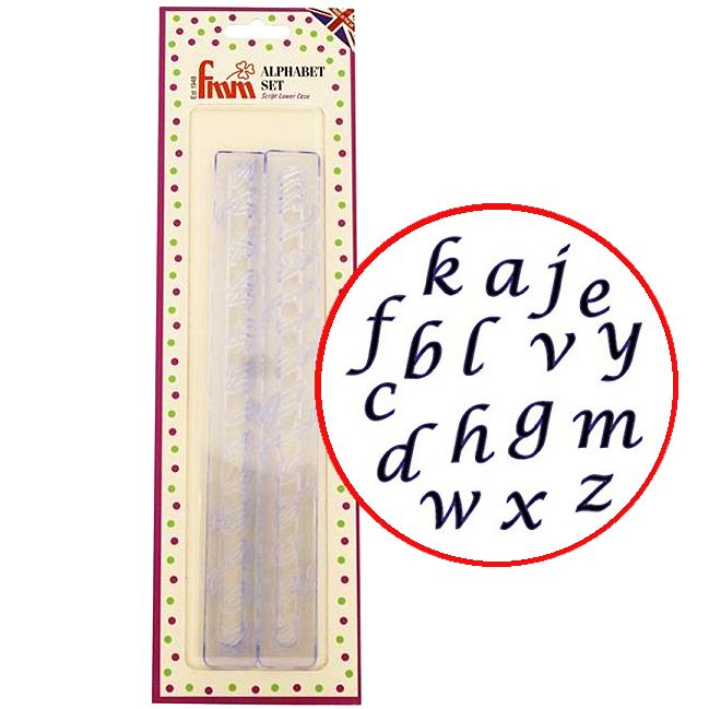 FMM Alphabet & Numbers Upper Case Script Tappits @ Stuff 4 Cakes