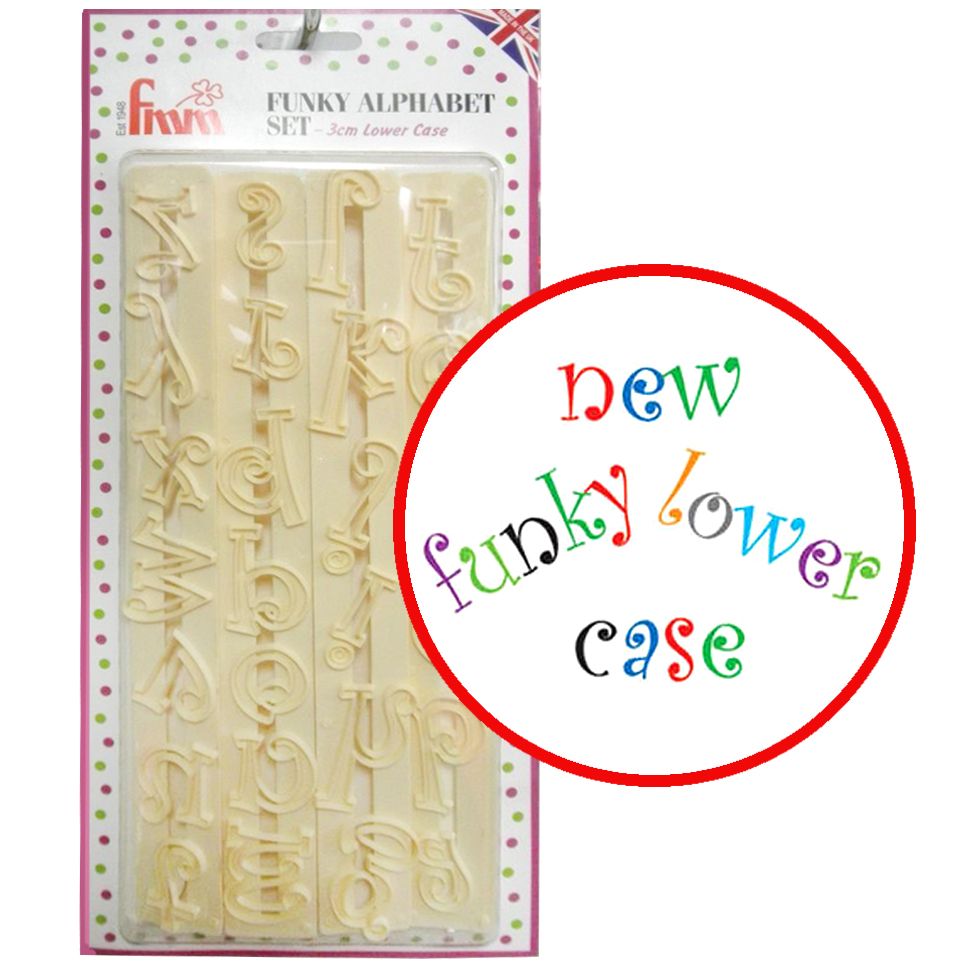 FMM Sugarcraft Chunky Funky Alphabet And Number Set Letter Tappit NEW PRODUCT