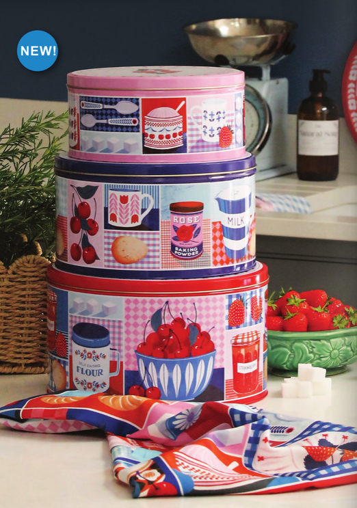 Large cake storage tins clearance