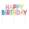 Cake Topper - Happy Birthday - Multi-coloured Acrylic Cake Topper