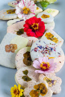 Pressed Edible Flowers - Cupcake/Cookie Size - A5 Card