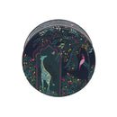 Cake Storage Tin - New India (Navy Giraffes) 20cm (Small) Round - by Sara Miller London