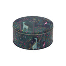 Cake Storage Tin - New India (Navy Giraffes) 20cm (Small) Round - by Sara Miller London