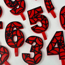 Cake Topper - Spider Hero Number