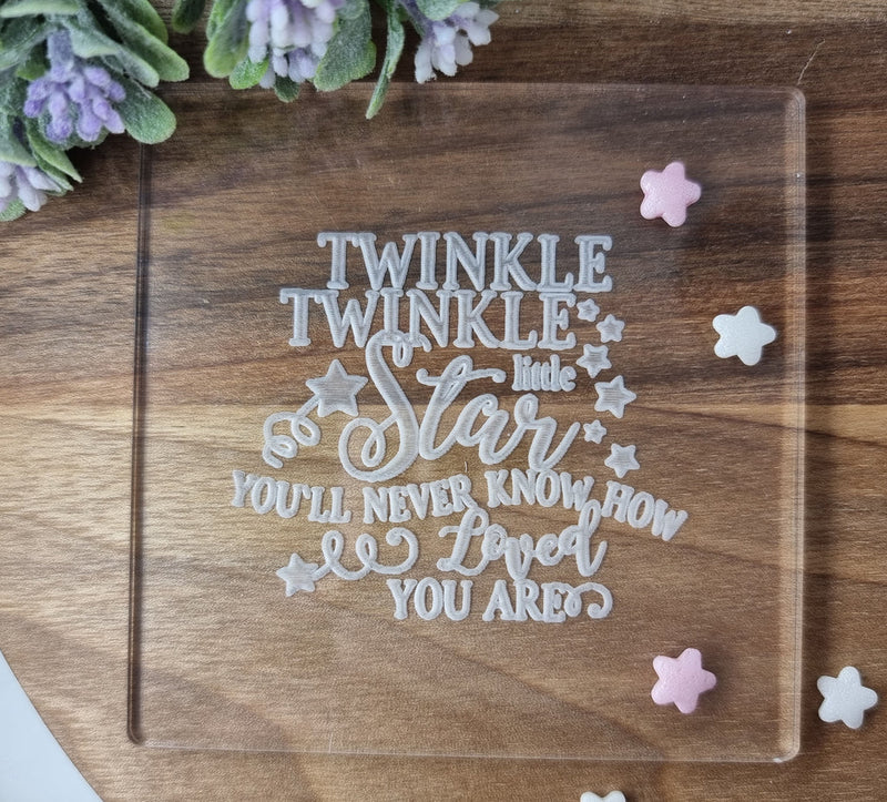Debosser - Twinkle Twinkle Little Star (Baby Shower Cookie / Fondant Embosser)