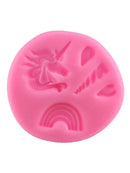 Silicone Mould - Unicorn & Rainbow (Cupcake Size)