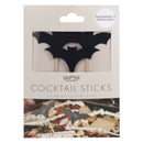 Cupcake Toppers - Black Bats (Halloween) 12pk