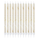 Candles - Champagne Marble Tall Candles - 12pk