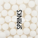 Sprinkles - Cachous / Sugar Pearls - Matt White 10mm (85g)