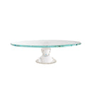 Cake Stand - Crystal Glass Round Cake Pedestal - 14 inch