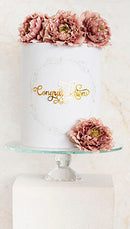 Cake Stand - Crystal Glass Round Cake Pedestal - 14 inch