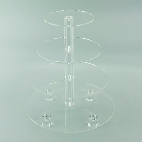 Cupcake Stand - Clear 4 Tier - Acrylic
