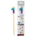 Candle: Rainbow Metallic Long Stick