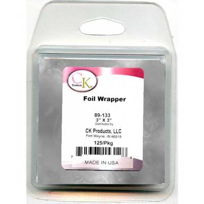 Silver Foil Chocolate Wrappers 125pk