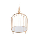 Cake Stand - Gold Single Tier Birdcage Cake Display 30cm D x 50cm H