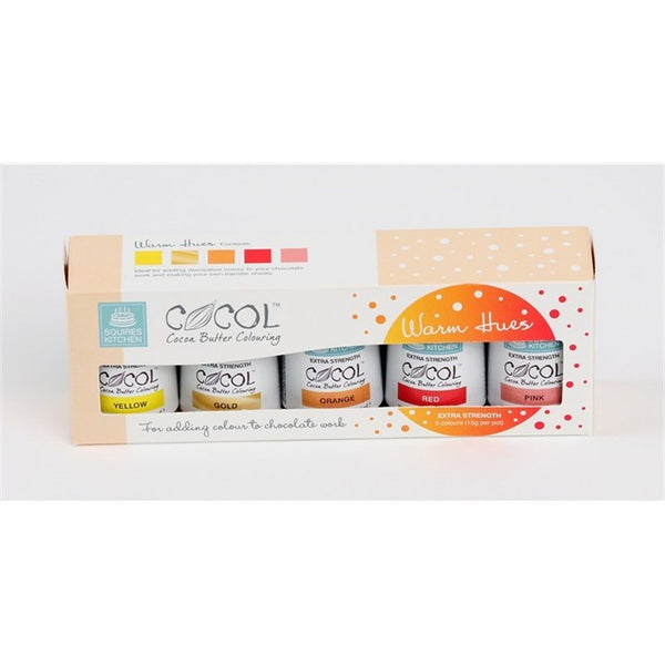 Cocoa Butter:  Cocol Cocoa Butter Colours - Warm Hues 5pk