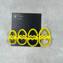 Cookie Cutters - Four Cracked Easter Eggs (Set of 8)