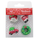 Sugar Decorations: Christmas Gems Cupcake Decorations 12pk