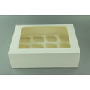 Cupcake Box - 12 Hold - White