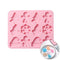 Silicone Mould - Cute Christmas 12 cavities (Tree, Snowman, Gingerbread, Snowflake, Santa Hat)
