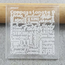 Embosser - Father Text/Words Texture Debosser Plate