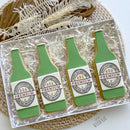 Cutter & Debosser Set - Fathers Day Beer Bottle Cutter /Embosser Set (by Little Biskut)