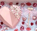 Silicone Mould / Cake Pan - Large Geometric Heart 3D