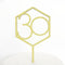 Cake Topper - Number 30 - Hexagon Gold