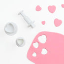 Cutters - Heart Plunger Cutter Set - 3pc