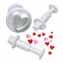 Cutters - Heart Plunger Cutter Set - 3pc