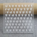 Embosser - Hearts Texture Debosser Plate