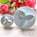 Plunger Cutters - Holly Leaf (Trio) - 3 pc Set