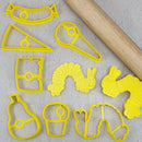 Embosser & Cutter Set - Hungry Caterpillar & Fruit (9pc Set)