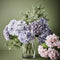 Floristry - Blue Hydrangea Flower Stem - Artificial Flowers