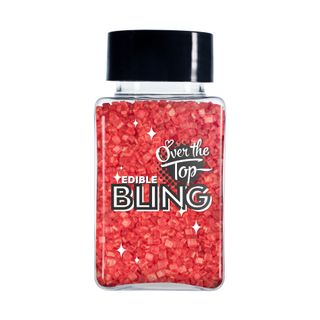 Sprinkles: Red Sanding Sugar 80g - Over The Top Bling