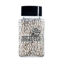 Sprinkles: Silver Pearls (Cachous) 4mm 70g - Over The Top Bling