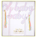 Oh Baby Baby Clear Acrylic Cake Topper by Meri Meri