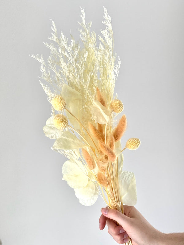 Floristry - Preserved & Artificial Mixed Flower Spray - Peaches & Cream
