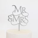 Cake Topper - Magical Mr & Mrs - Silver Mirror