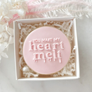 Embosser and Cutter Set - You Make My Heart Melt Debosser - by Little Biskut