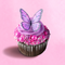 Cupcake Wafer Toppers - Pink Butterflies 12pk - by Sprinkle Pop