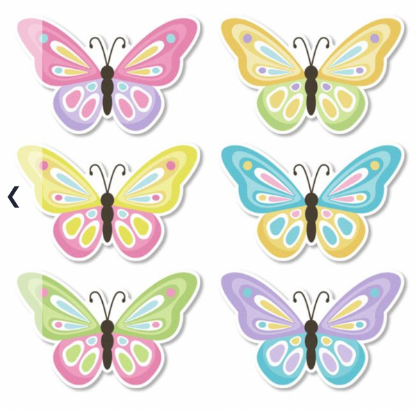 Cupcake Wafer Toppers - Bright Butterflies 12pk - By Sprinkle Pop