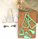 Embosser and Cutter Set - Unicorn Cake Cutter Set - By SweetP Cakes and Cookies