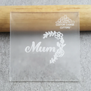 Debosser - Mum Flower Frame - Debosser / Embosser / Acrylic Stamp