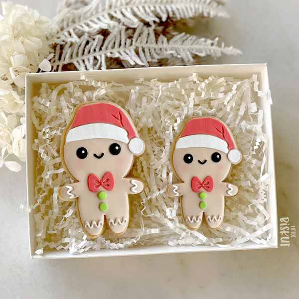 Embosser and Cutter Set - Gingerbread Boy (small & large) - by Little Biskut