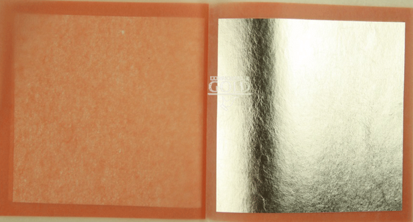 Edible Silver Leaf - 5 sheets transfer - Connoisseur Gold