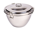 Pudding Steamer - 2 Litre Stainless Steel - Christmas