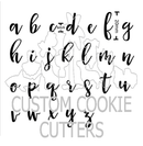 Embosser - Script Lowercase Letter / Alphabet Stamp Set 14mm - CCC